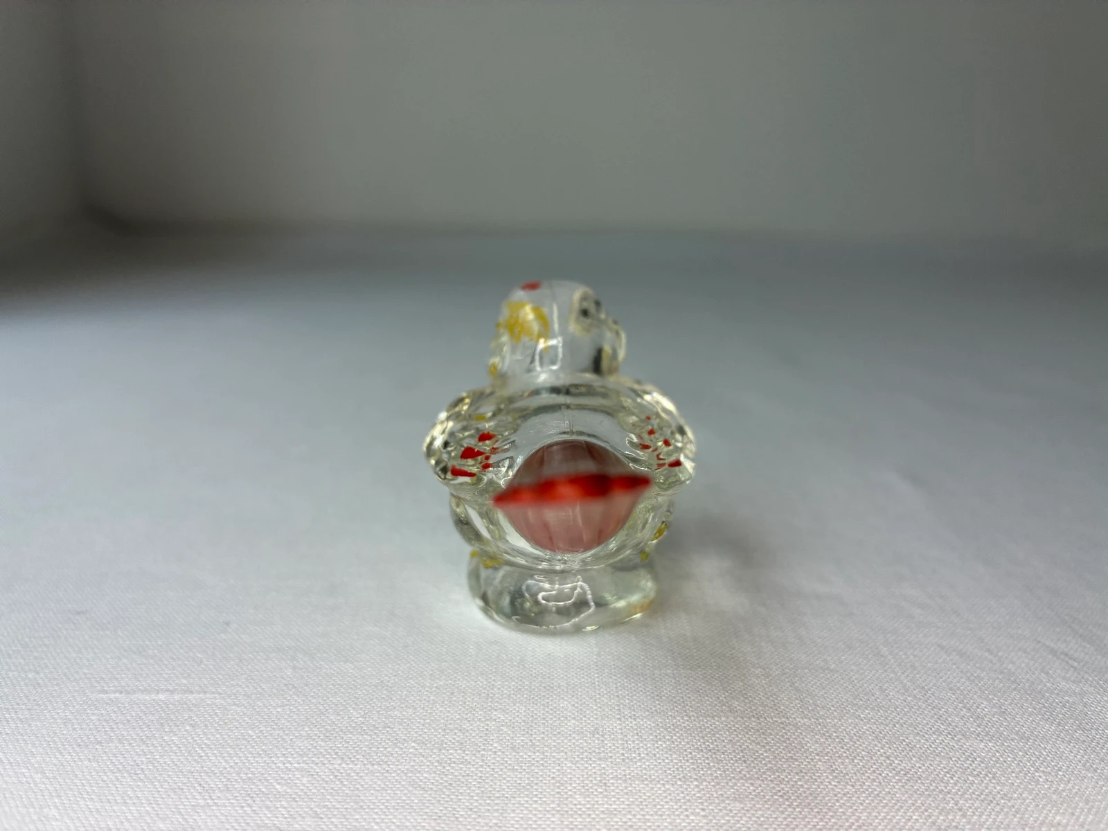 Vintage frasco de perfume de vidro com pássaro – photo 4